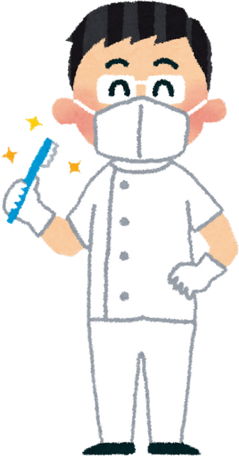 Illustration of a Friendly Dentist Holding a Toothbrush